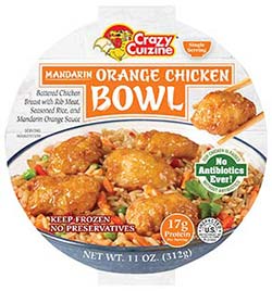 2 Crazy Cuizine Asian Bowls Mandarin Orange Chicken SleeveCover