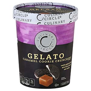 Culinary Circle Caramel Cookie Crunch Gelato