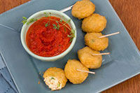 King--Prince---Fritters-w-Roasted-Pepper-Sauce