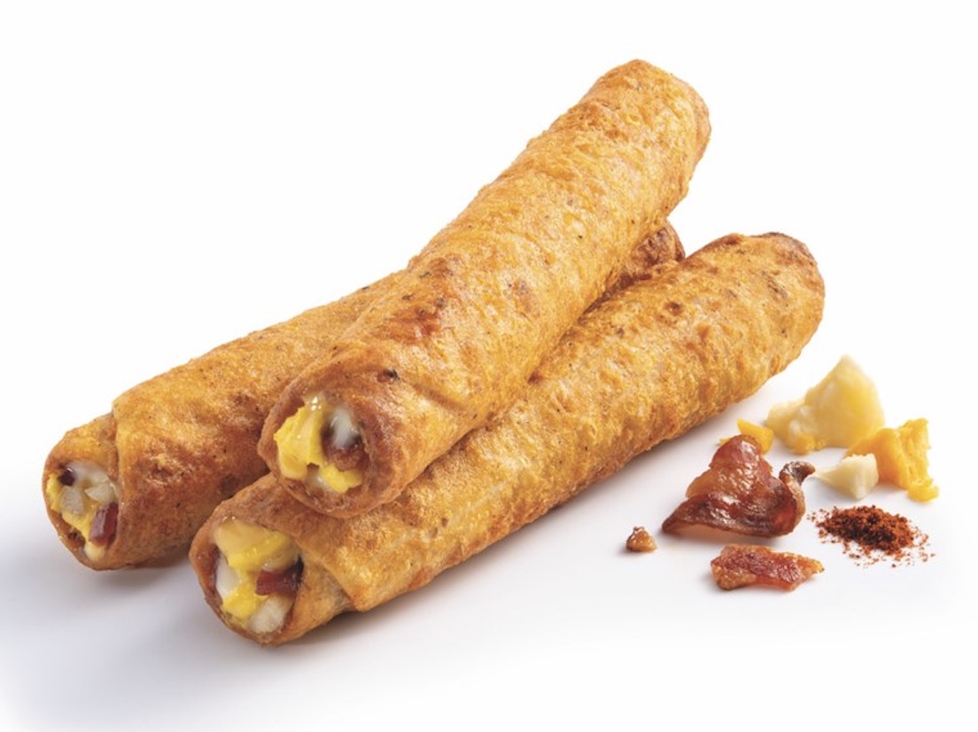 Bacon, Egg, Cheese and Potato Breakfast Taquitos 24/7 at 7Eleven