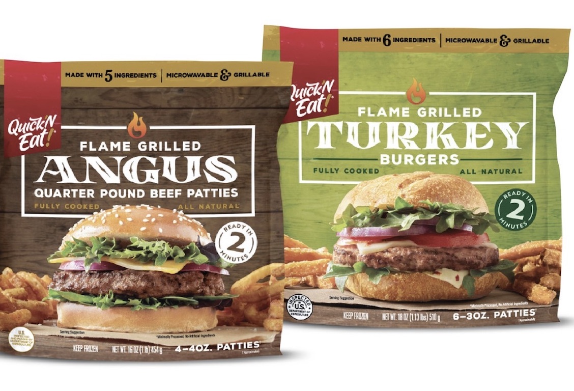 Walmart Lists Quick 'N Eat Angus Beef Patties and Turkey Burgers