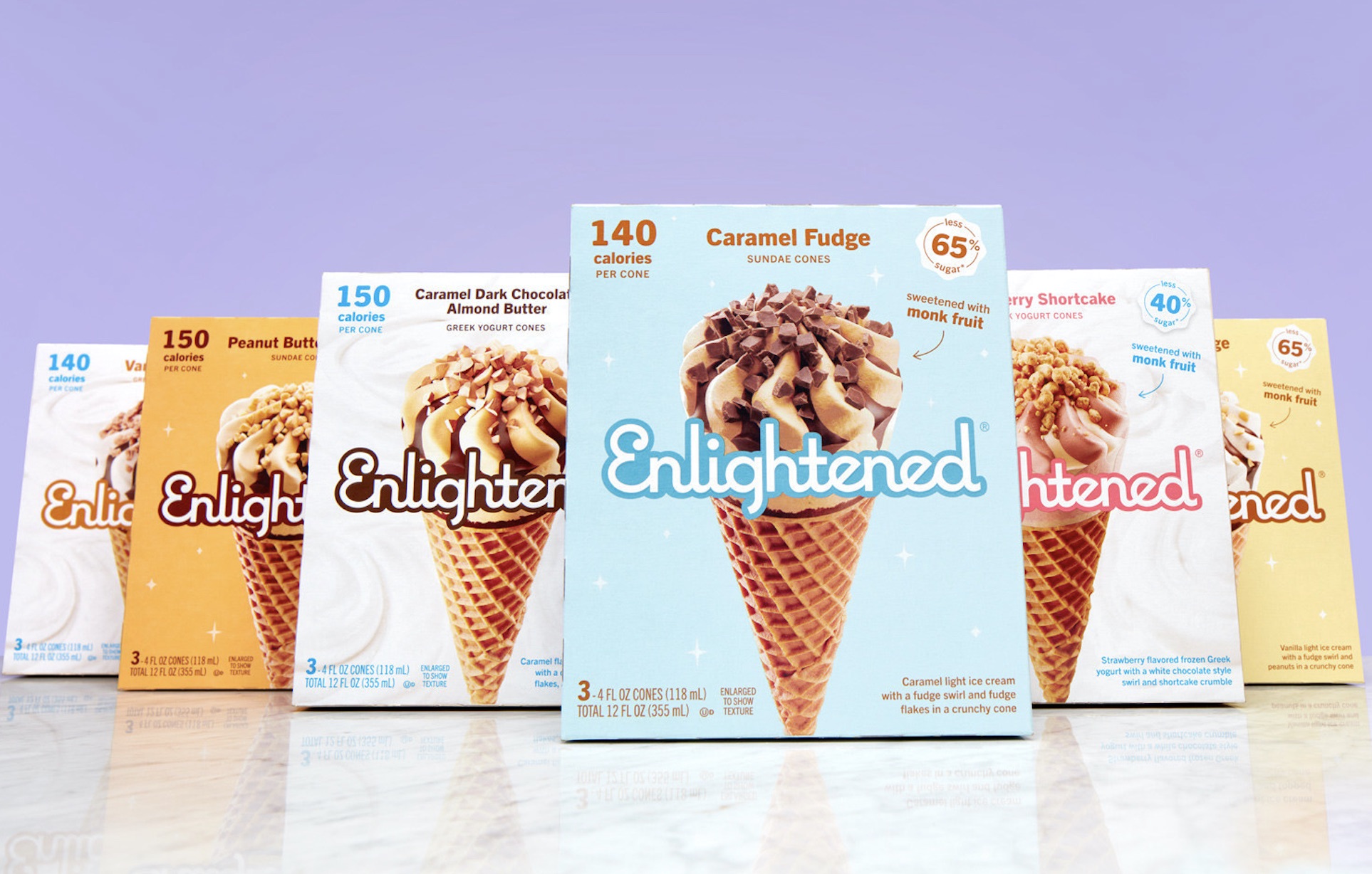 Six Sundae Cones Expand Enlightened Ice Cream & Frozen Yogurt Portfolio