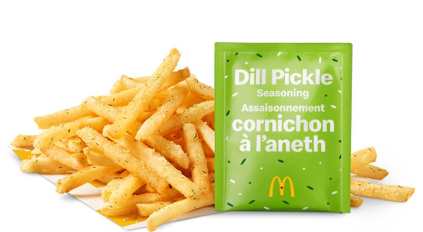 The Grinch Meal Comes With Dill Pickle McShaker Fries At McD Canada 