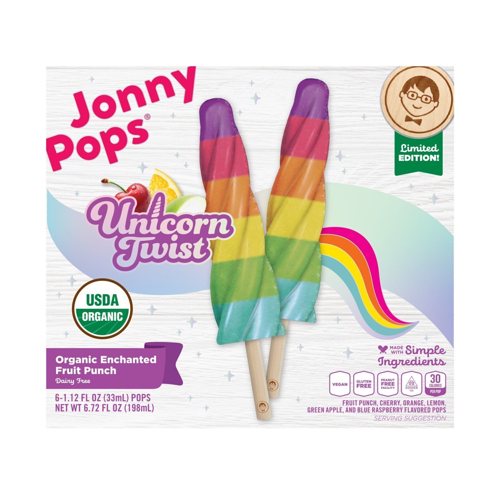 JonnyPops Introduces Unicorn Twist Pops and Freeze Dried Minis
