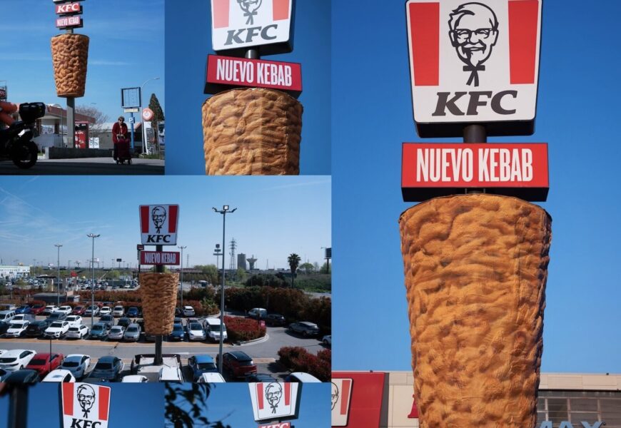 KFC Turns its Totems in Spain into Giant Kebabs to Debut Chicken Döner