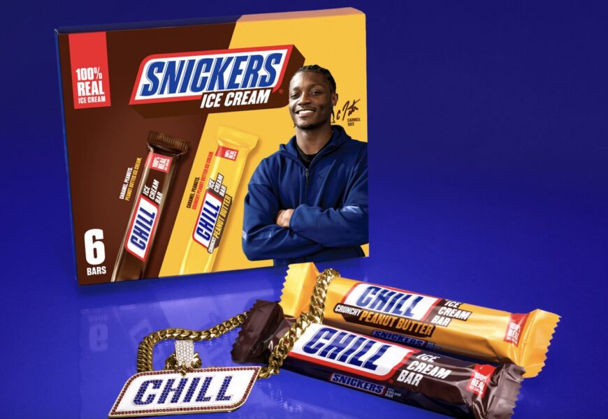 Snickers and Carnell Tate Debut Chill Ice Cream Bars Ahead of NFL Draft